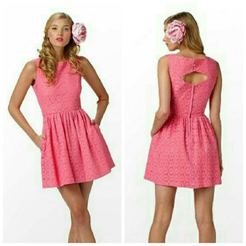 Pink & Orange Lace Lilly Pulitzer Dress